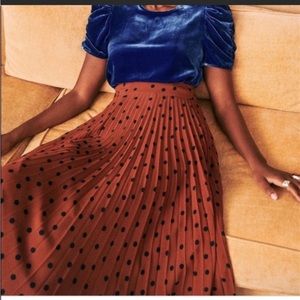 Sezane Dilo Maxi Skirt Polka Dots 12